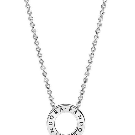 Pandora Logo Pave Circle Collier -kaulakoru 397436CZ-45 naisille