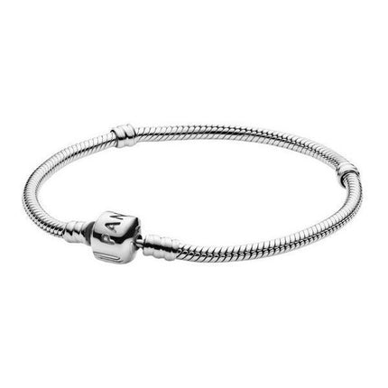 Pandora Moments Snake Link Sterling hopea rannekoru 590702HV-20 naisille