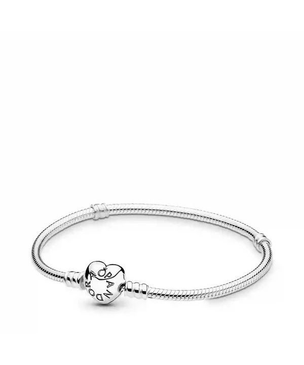 Pandora Moments Heart Clasp käärmeketjuranneke 590719-21 naisille