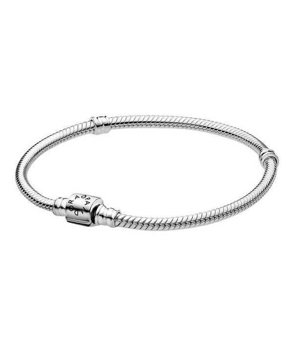 Pandora Moments Barrel Clasp Snake Chain Rannekoru 598816C00-20 Naisille