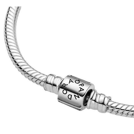 Pandora Moments Barrel Clasp Snake Chain Rannekoru 598816C00-20 Naisille