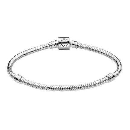 Pandora Moments Barrel Clasp Snake Chain Rannekoru 598816C00-20 Naisille