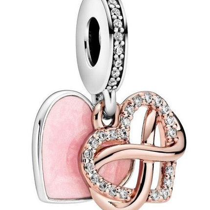 Pandora Sparkling Infinity Heart Dangle Charm kirkkaalla zirkonialla 788878C01 naisille