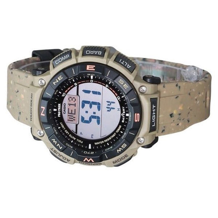 Casio ProTrek Climber Line digitaalinen beige silikoniranneke, kestävä solar PRG-340SC-5 100M miesten kello