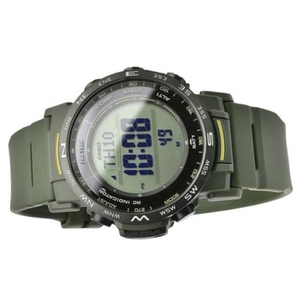 Casio Pro Trek digitaalinen biopohjainen hartsihihna, kestävä aurinko PRW-35Y-3B 100M Unisex kello