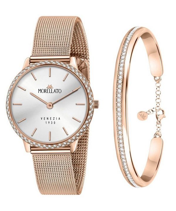 Morellato 1930 Just Time Rose Gold kellotaulu kvartsi R0153161504 naisten kello ilmaisella rannekorulla