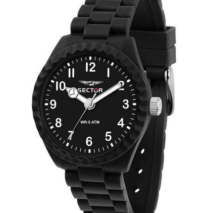 Sector Diver Just Time muovinen hihna musta kellotaulu kvartsi R3251549006 miesten kello