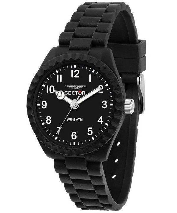 Sector Diver Just Time muovinen hihna musta kellotaulu kvartsi R3251549006 miesten kello