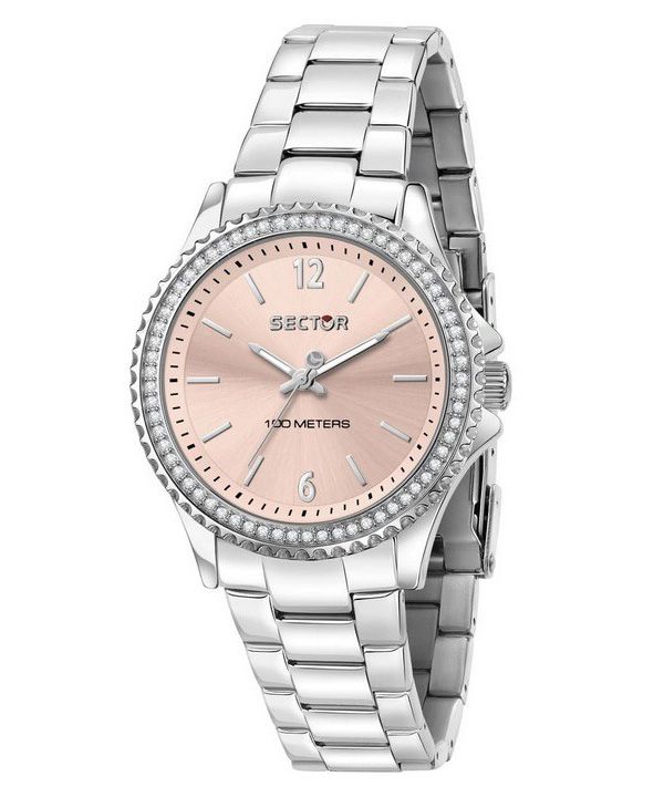 Sector 230 Just Time Crystal Accents Rose Gold Kellotaulu Quartz R3253161536 100M naisten kello