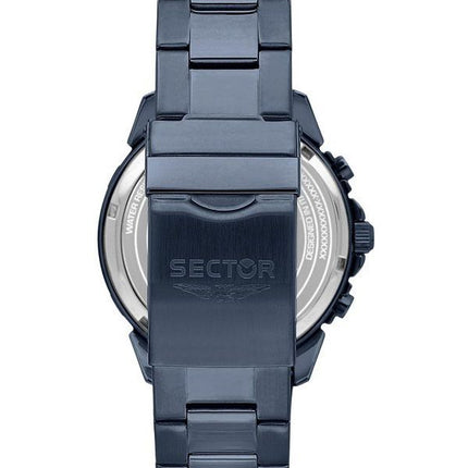 Sector ADV2500 Chronograph ruostumaton teräs sininen kellotaulu kvartsi R3273643007 100M miesten kello