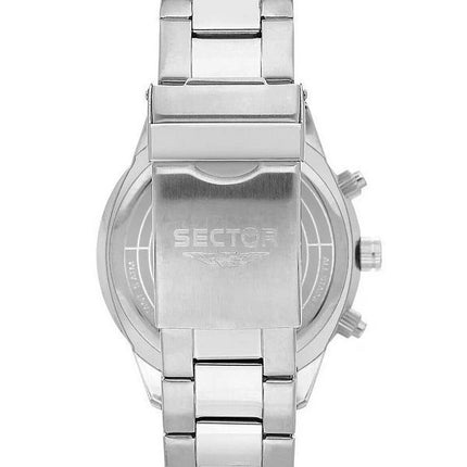 Sector 670 Chronograph ruostumaton teräs musta kellotaulu kvartsi R3273740002 miesten kello