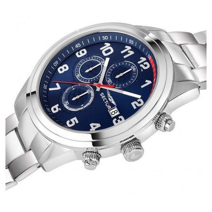 Sector 670 Chronograph ruostumaton teräs sininen kellotaulu kvartsi R3273740003 miesten kello