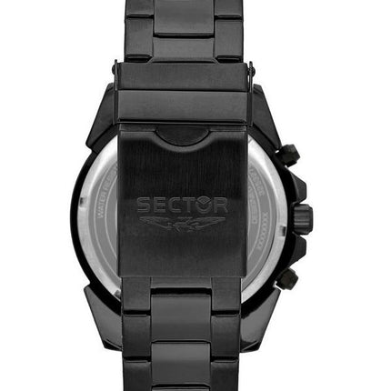 Sector 450 Chronograph ruostumaton teräs musta kellotaulu kvartsi R3273776005 100M miesten kello