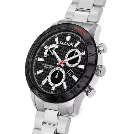 Sector 270 Chronograph ruostumaton teräs musta kellotaulu kvartsi R3273778002 miesten kello