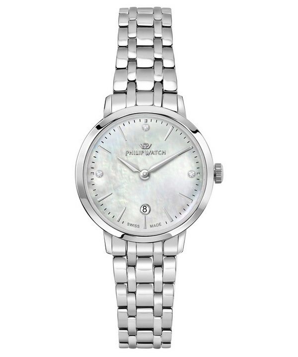 Philip Kello Audrey Crystal Accents Mother Of Pearl Dial Quartz R8253150512 Naisten kello