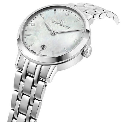 Philip Kello Audrey Crystal Accents Mother Of Pearl Dial Quartz R8253150512 Naisten kello