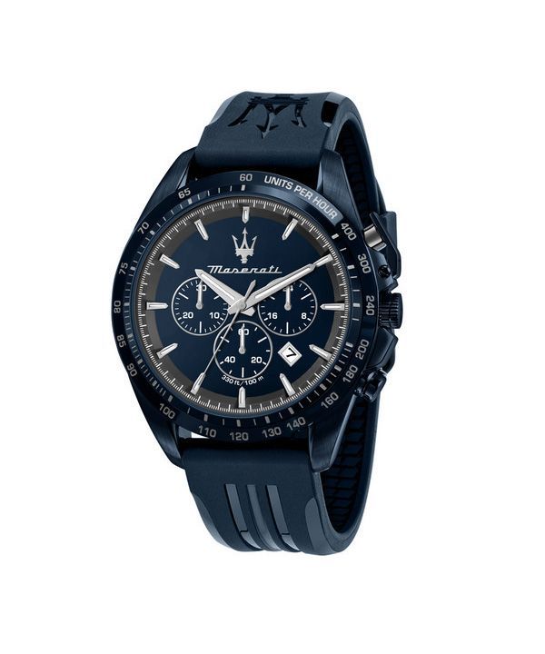 Maserati Traguardo Limited Edition Chronograph kumihihna sininen kellotaulu Quartz R8871612042 100M miesten kello