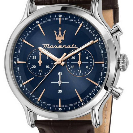 Maserati Traguardo Chronograph musta kellotaulu ruostumattomasta terÃ¤ksestÃ¤ valmistettu kvartsi R8873612042 100M miesten kello