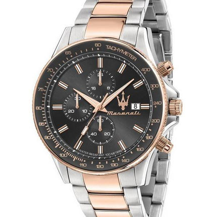 Maserati Sfida Chronograph ruskea kellotaulu kvartsi R8873640014 100M miesten kello