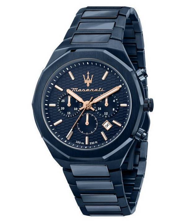 Maserati Stile Chronograph Blue Dial Quartz R8873642008 100M miesten kello