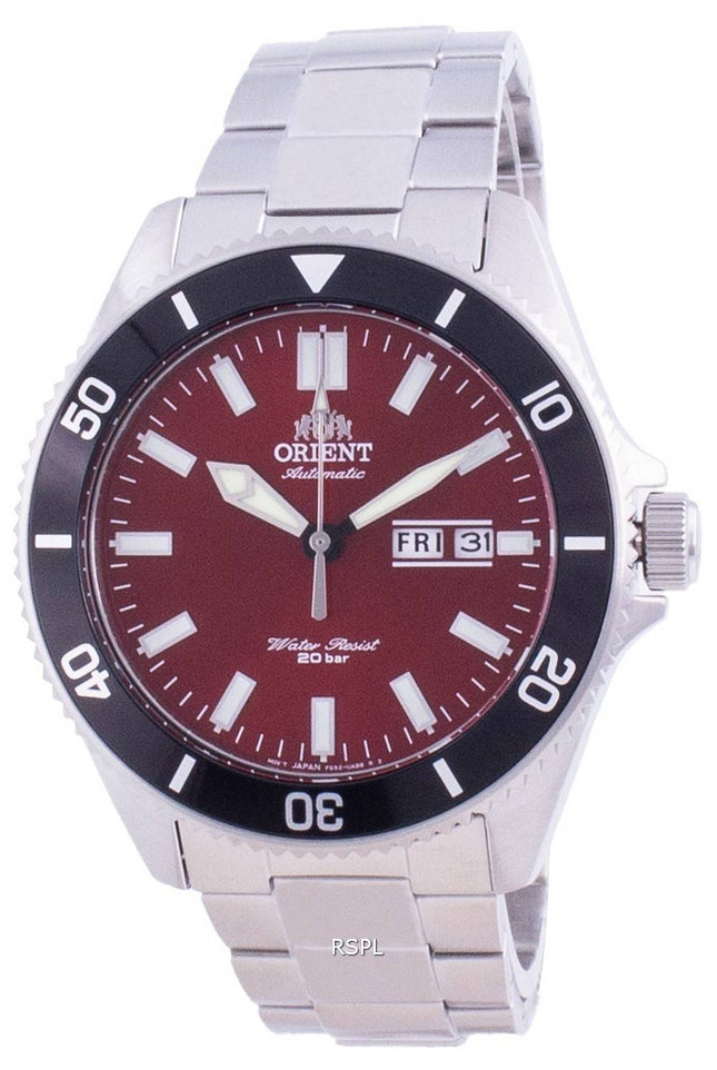 Orient rød urskive rustfrit stål automatisk RA-AA0915R19B 200M herreur