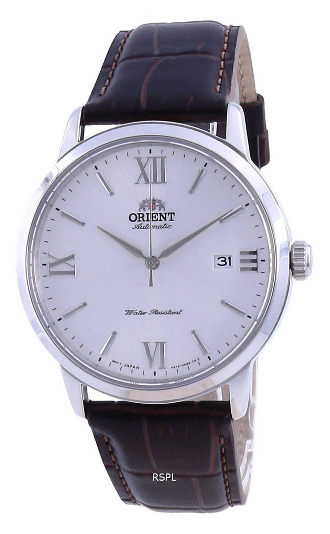 Orient Contemporary White Dial Leather Automatic RA-AC0F12S10B miesten kello