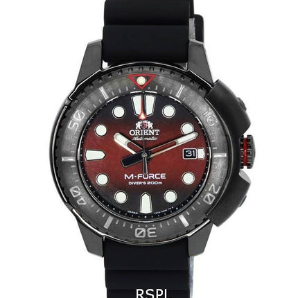 Orient M-Force Limited Edition Red Dial automaattinen sukeltaja RA-AC0L09R00B 200M miesten kello