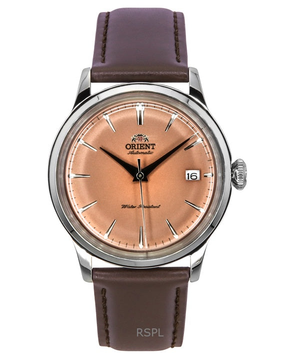 Orient Bambino Limited Edition nahkahihna kupari kellotaulun automaattinen RA-AC0M15Y miesten kello