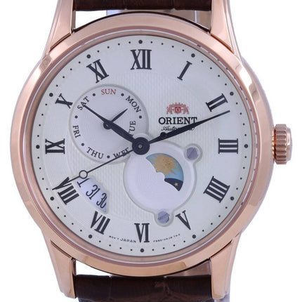 Orient Classic Sun &amp, Moon Champagne Dial Automaattinen RA-AK0007S10B miesten kello