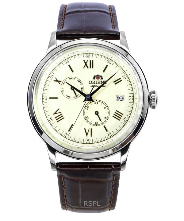 Orient Classic Bambino Version 8 nahkahihna beige kellotaulu automaattinen RA-AK0702Y miesten kello