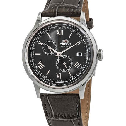 Orient Bambino Version 8 Klassinen nahkaranneke harmaa kellotaulu automaattinen RA-AK0704N10B miesten kello