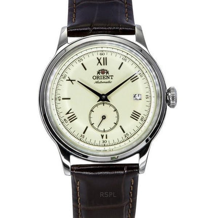 Orient Classic Bambino Versio 2 Small Seconds Ruskea Nahkahihna Samppanjakellotaulu Automaattinen RA-AP0105Y Miesten kello