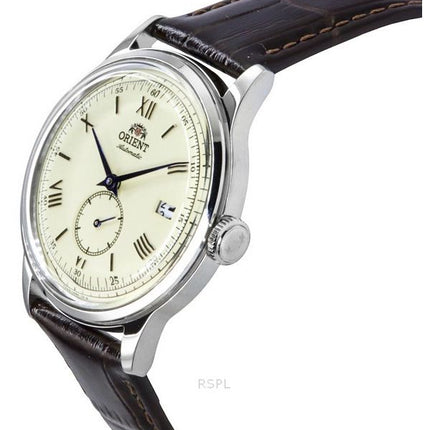 Orient Classic Bambino Versio 2 Small Seconds Ruskea Nahkahihna Samppanjakellotaulu Automaattinen RA-AP0105Y Miesten kello