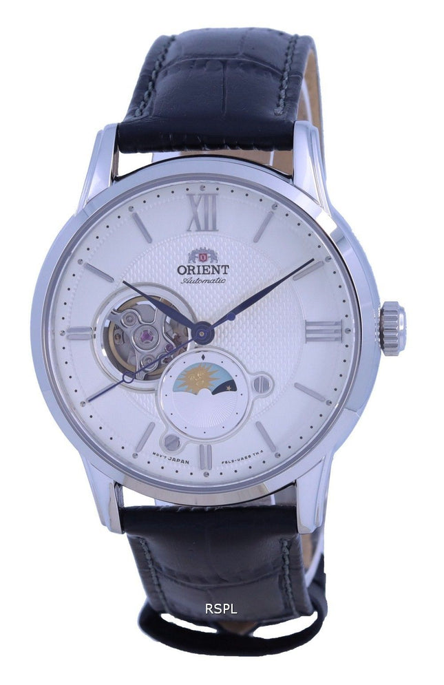 Orient Classic Sun and Moon Open Heart automaattinen RA-AS0011S10B RA-AS0011S30B Miesten kello