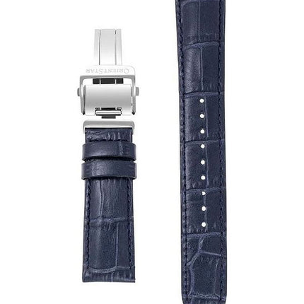 Orient Star Contemporary Limited Edition Open Heart Blue kellotaulu RE-AV0122L00B 100M Miesten kello lisähihnalla