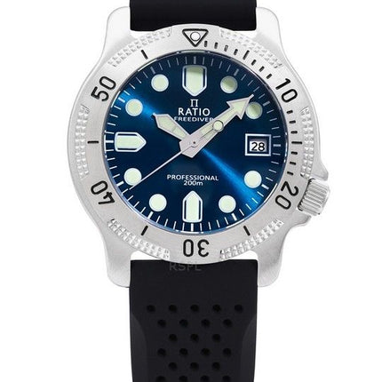 Ratio FreeDiver Professional Sapphire Blue Sunray kellotaulu kvartsi RTF023 200M miesten kello