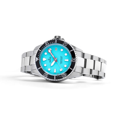 Ratio FreeDiver Sapphire ruostumaton teräs jääsininen kellotaulu kvartsi RTF032 200M miesten kello