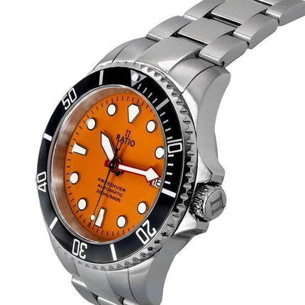 Suhde FreeDiver Sapphire ruostumattomasta teräksestä oranssi kellotaulu automaattinen RTF045 200M miesten kello