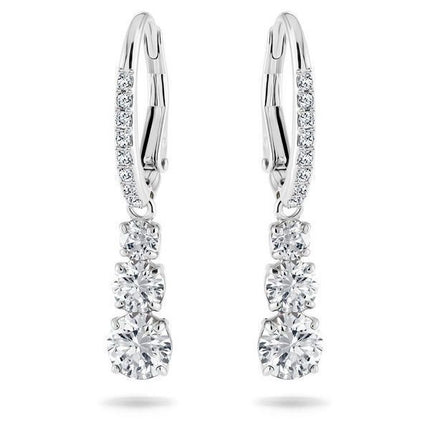 Swarovski Stilla Attract rodiumpinnoitetut ja zirkoniarenkaat korvakorut 5416155 naisille