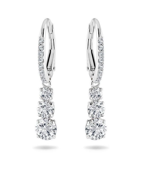 Swarovski Stilla Attract rodiumpinnoitetut ja zirkoniarenkaat korvakorut 5416155 naisille