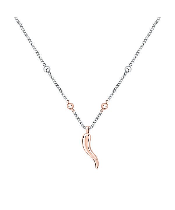 Morellato Istanti Rose Gold Tone ruostumattomasta teräksestä valmistettu kaulakoru SAVZ04 naisille