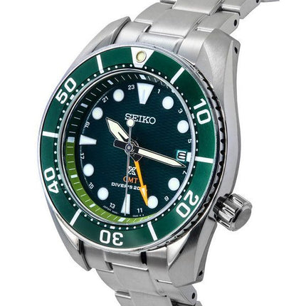 Seiko Prospex Sea Aqua Sumo GMT Green Dial Solar Diver SFK003J1 200M miesten kello