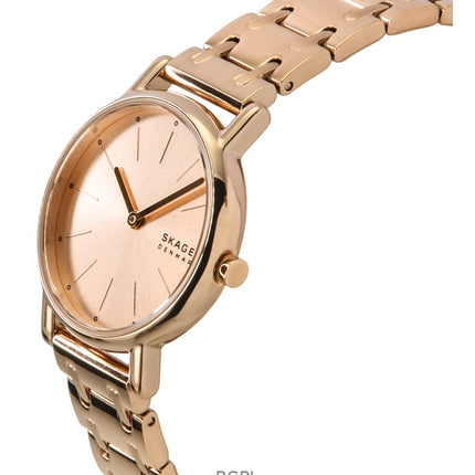 Skagen Signatur Lille Rose Gold Sävy ruostumaton teräs Rose Gold Kellotaulu kvartsi SKW3125 Naisten kello