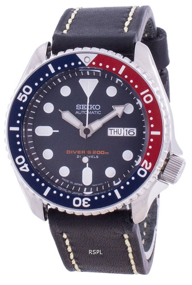 Seiko Automatic Diverin musta kellotaulu SKX009J1-var-LS16 200M miesten kello