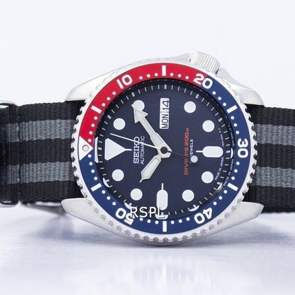 Seiko automaattinen Diver Naton hihna 200M SKX009J1 NATO1 Miesten Kello