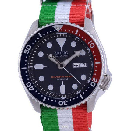 Seiko Automatic Diver's Polyester Japan Made SKX009J1-var-NATO23 200M miesten kello