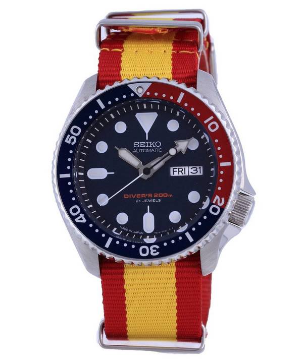 Seiko Automatic Diver's Polyester Japan Made SKX009J1-var-NATO29 200M miesten kello