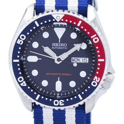 Seiko automaattinen Diver 200M Naton hihna SKX009K1 NATO2 Miesten kello