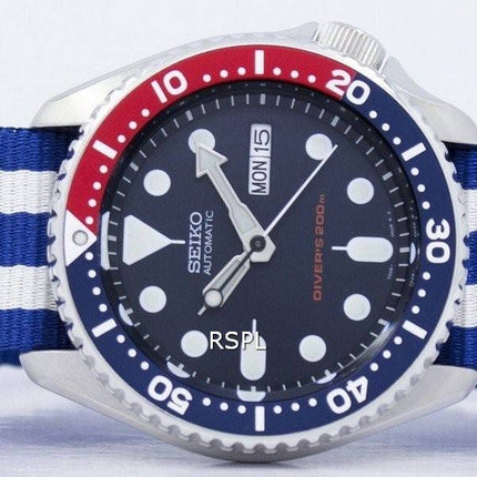 Seiko automaattinen Diver 200M Naton hihna SKX009K1 NATO2 Miesten kello