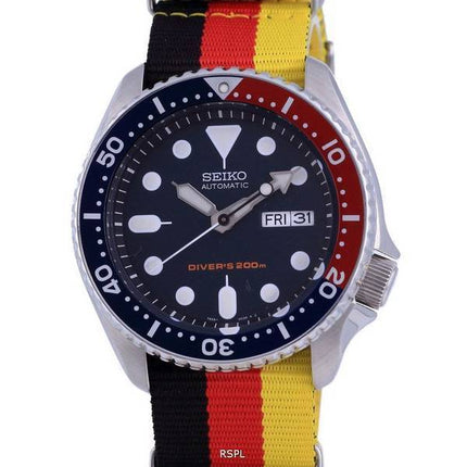 Seiko automaattinen sukeltajan polyesteri SKX009K1-var-NATO26 200M miesten kello